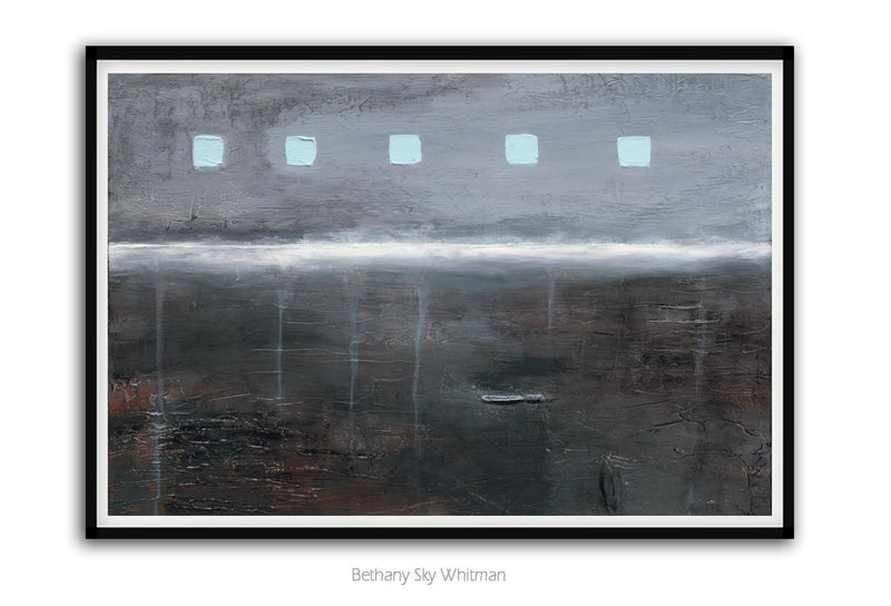 Digital download abstract print download wall art wall decor gray 20 x 30 Sky Whitman Fine Art 