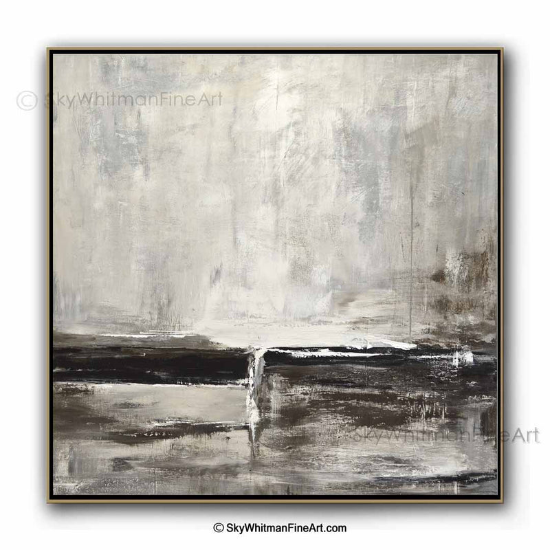 "I Thought About You" 36x36 Abstract Square Painting