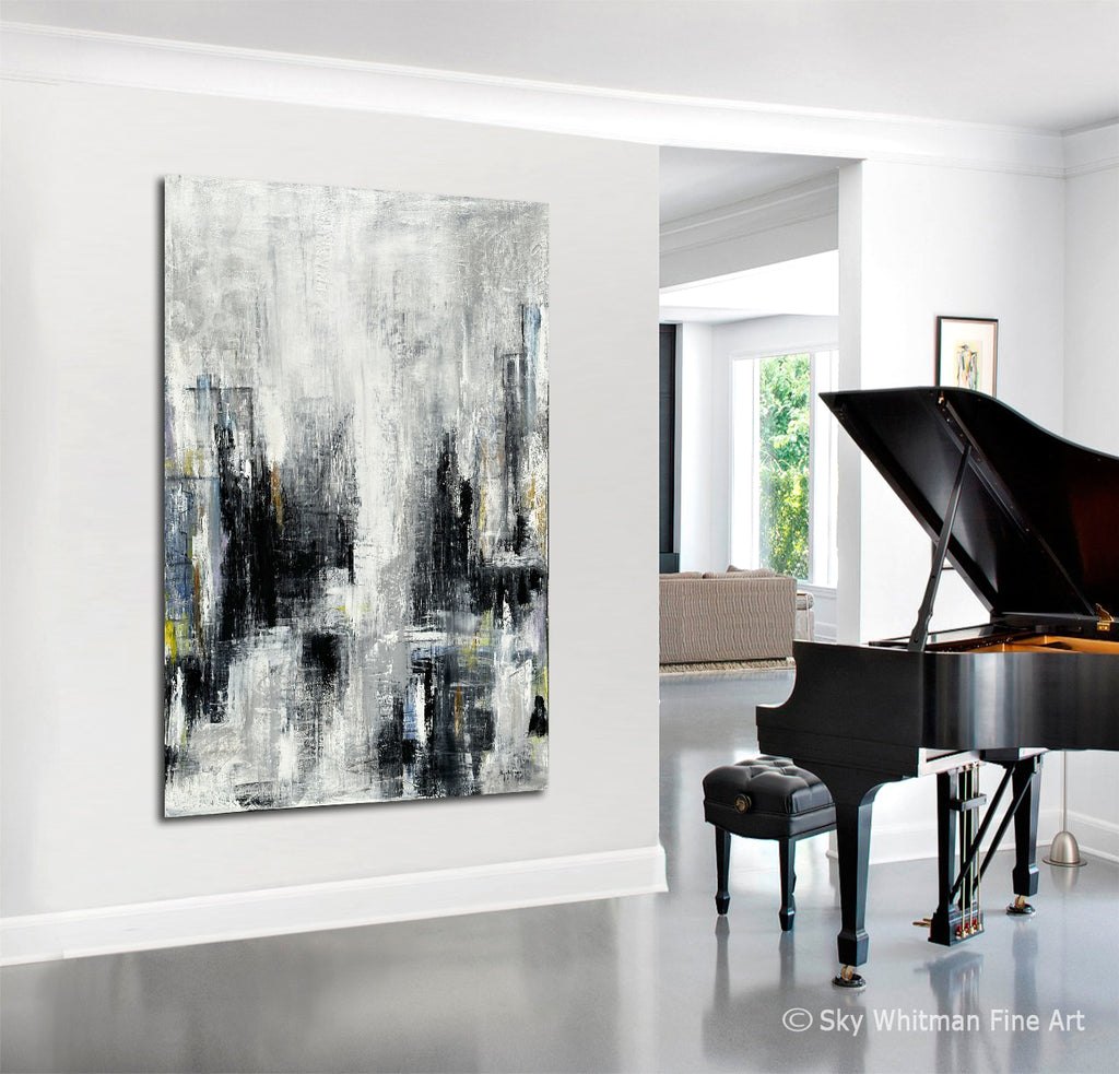 abstract urban original painting