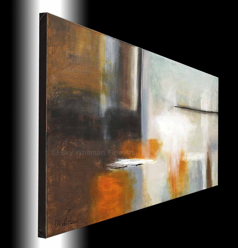deep abstract large original modern painting couch size wall art abstract painting Bethany Sky Whitman