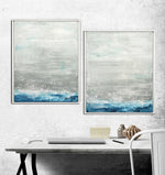 dyptich paintings abstract in frames