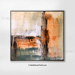 large abstract art square painting www.skywhitmanfineart.com