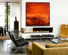 deep blood red glossy minimal painting sky whitman fine art