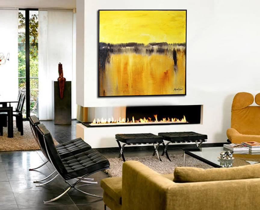 Yellow amber painting for sale shop amber oil paintings sky whitman fine art