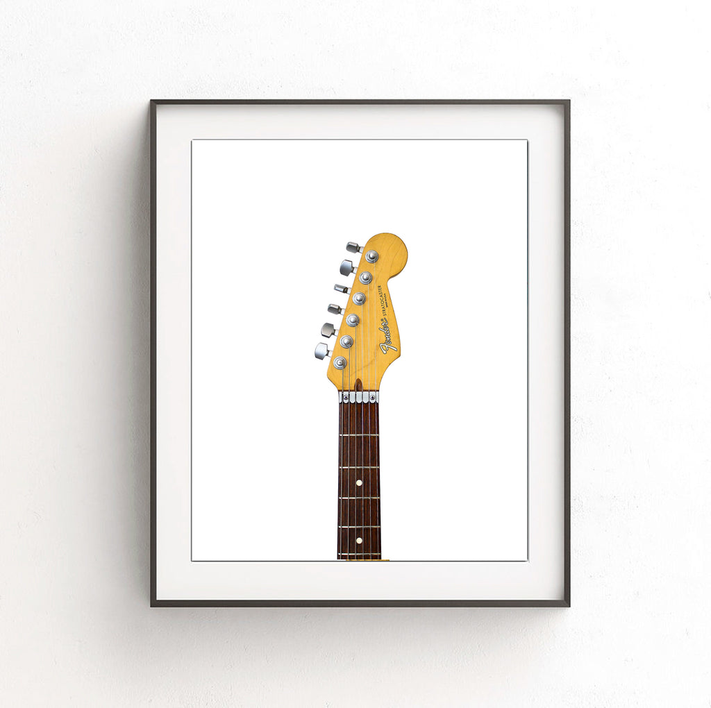 fender stratocaster print head stock