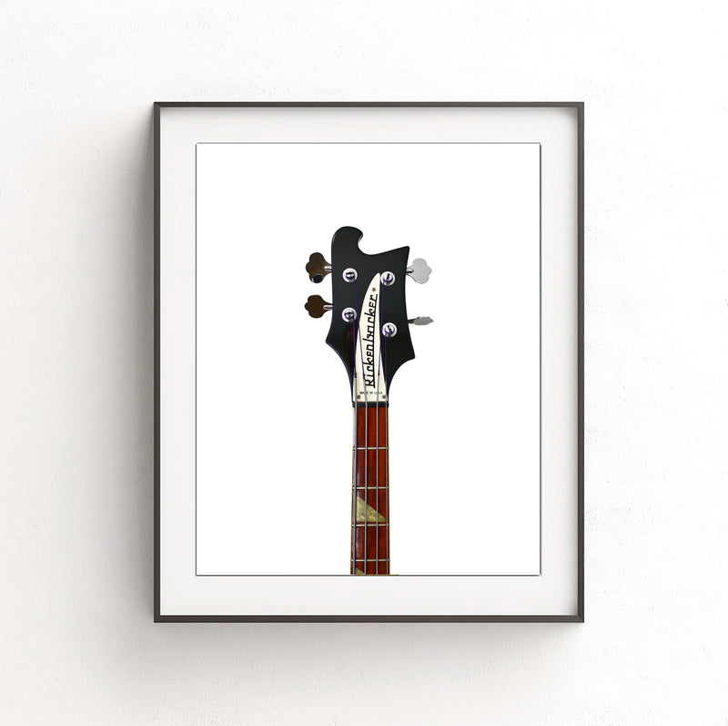 rickenbacker bass head stock print