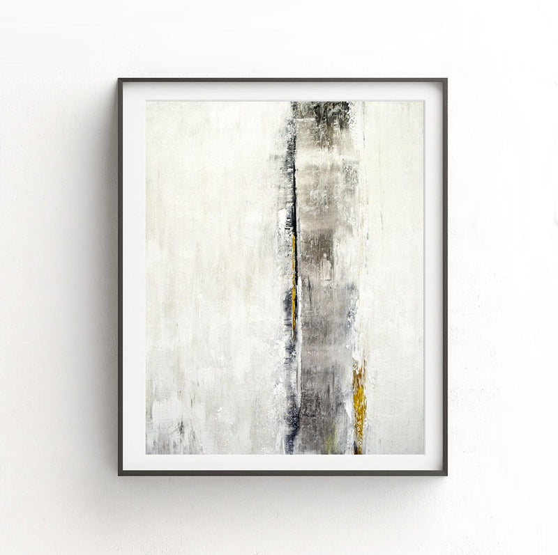 gold print white abstract digital download poster art print