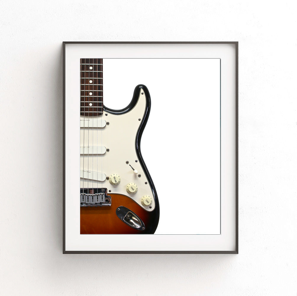 fender stratocaster print