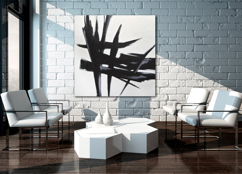 abstract black and white artwork