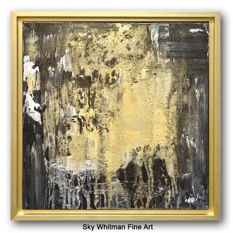 gold dust abstract painting