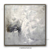 "Light and Shade" Abstract Painting Square Gray Design Art