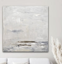 gray minimalist painting