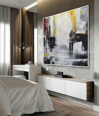 "Love the Chaos" 48x48 Abstract Oil Painting Modern Art