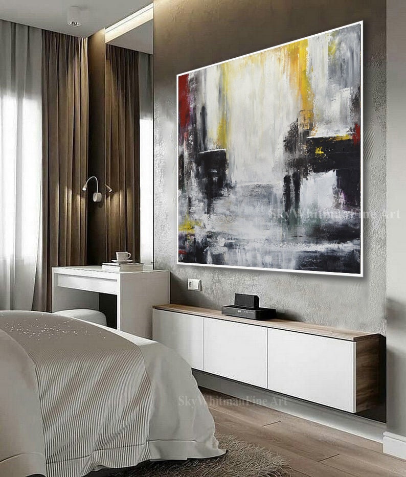 "Love the Chaos" 48x48 Abstract Oil Painting Modern Art