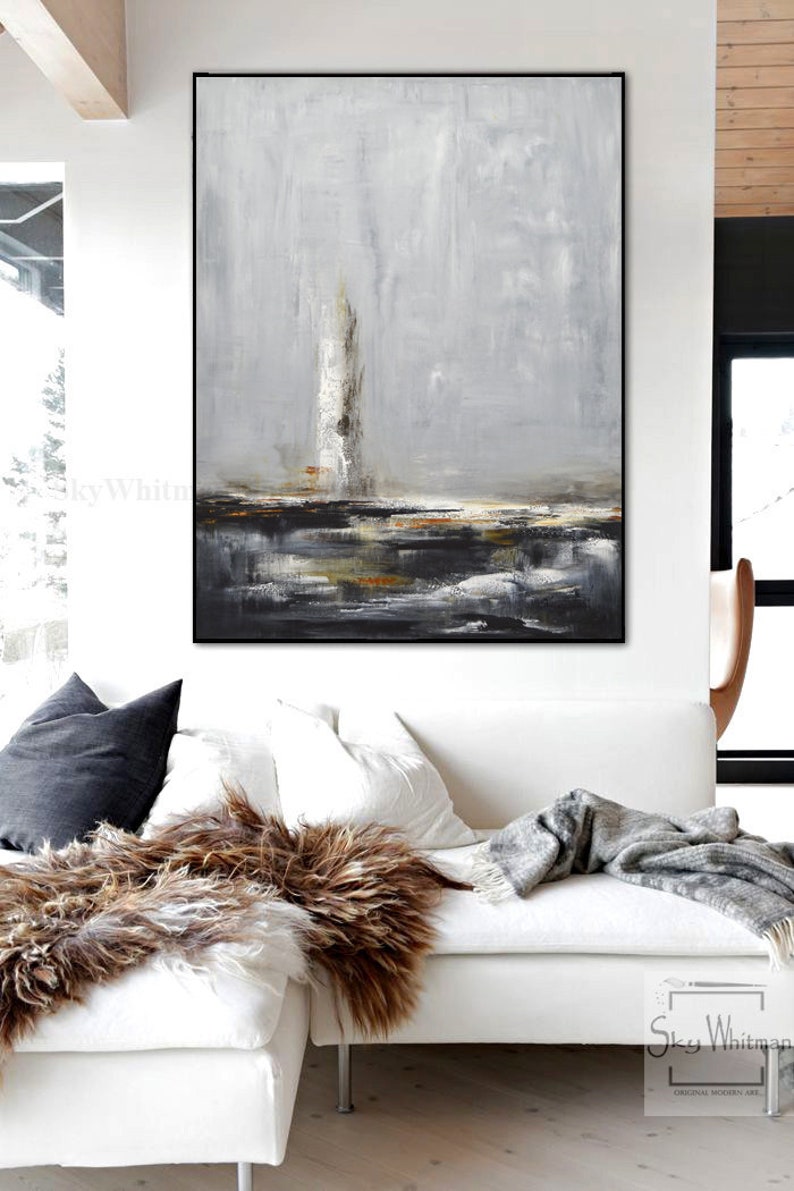 lighthouse seascape modern painting