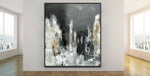 "The Answer" XXL Original Abstract Painting Warm Gray 60x72