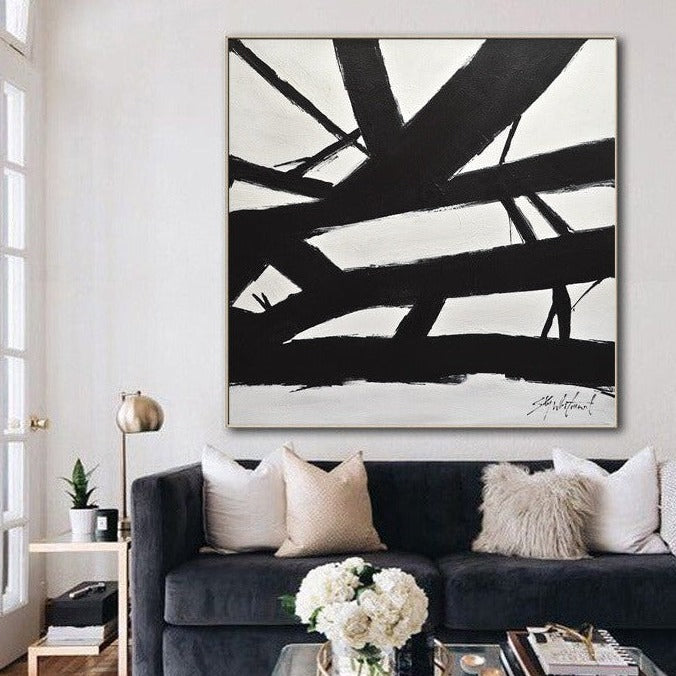 48x48 black and white franz kline