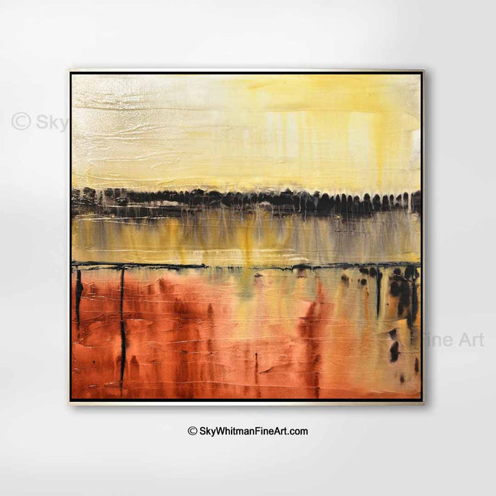 "MORE" Amber, Clay Diepte Kleur Abstract Painting