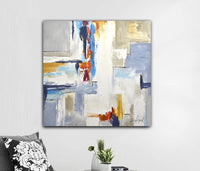 navy blue original painting artwork