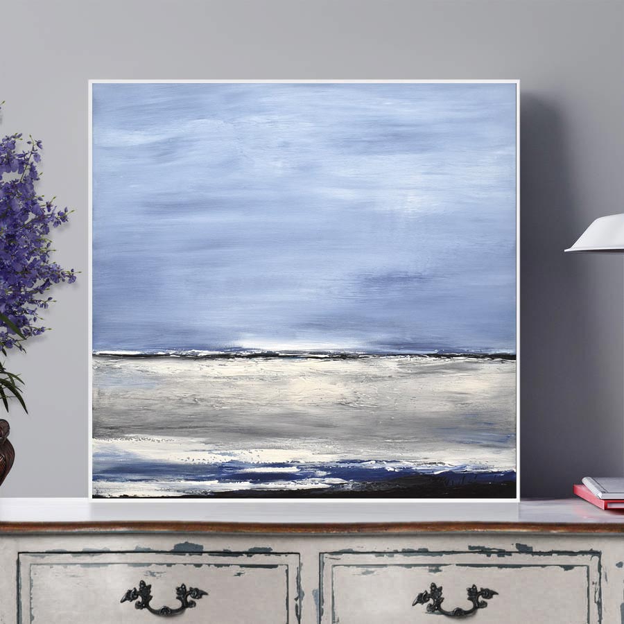 blue painting seascape abstract 