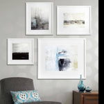 4 piece abstract prints modern contemporary digital downloads Sky Whitman