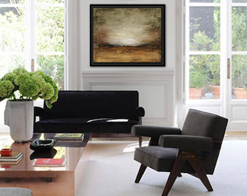 peaceful print large landscape wall decor sienna sunset warm print digital download