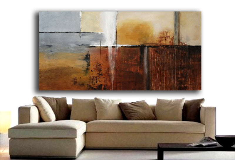 Large 6 Foot Abstract Contemporary Painting "Breathless"