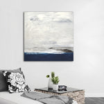 original artwork seascape blue gray