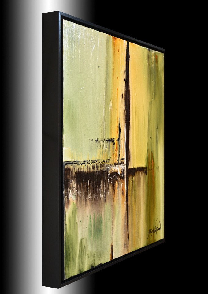 glossy modern paintings for sale poured paint art olive and amber sky whitman