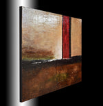 "Think Ahead" Brown & Red Diepte Kleur Modern Abstract Painting