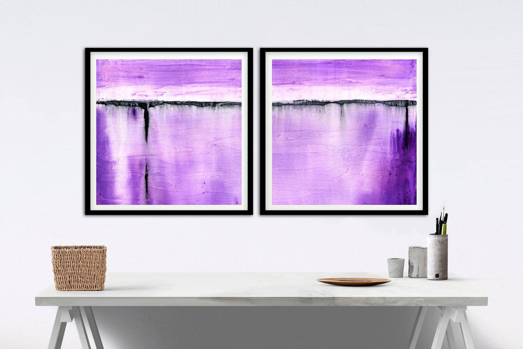 Purple digital download prints square modern design