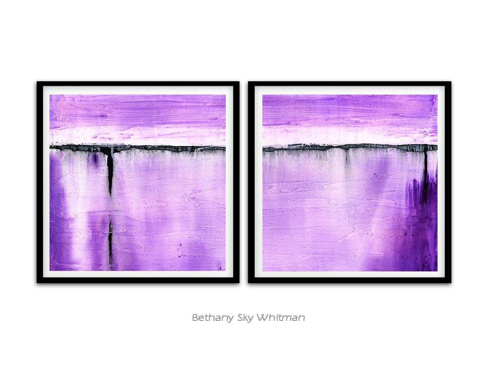 Purple digital download prints square modern design