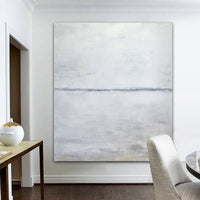 vertical painting white huge artwork