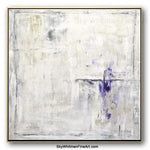 white purple abstract painting